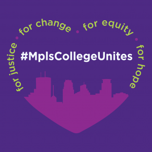 #MplsCollegeUnites MplsCollege Unites logo
